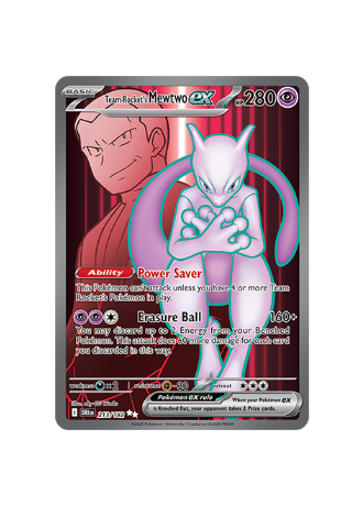 Pokémon TCG -  DRI EN 213/182  - Team Rockets Mewtwo EX