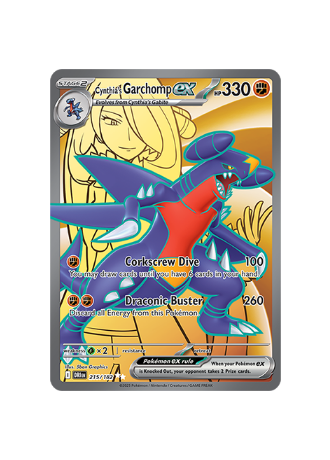 Pokémon TCG -  DRI EN 215/182  - Cynthias Garchomp EX