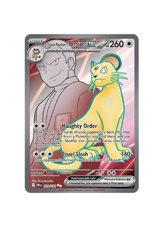Pokémon TCG -  DRI EN 219/182  - Team Rockets Persian EX