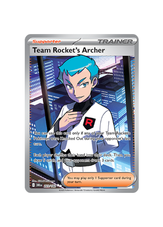 Pokémon TCG -  DRI EN 223/182  - Team Rockets Archer