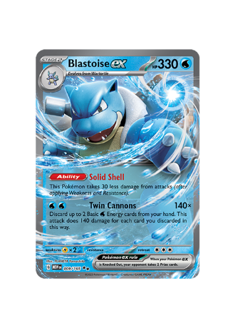 Pokémon TCG - MEW151 EN 09/165 - Blastoise EX