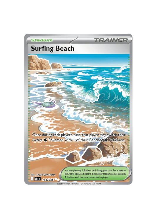 Pokémon TCG - CRI EN 114/086 - Surfing Beach