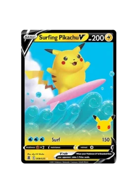 Pokémon TCG -  25th Celebrations EN 008/025 Holo - Surfing Pikachu V