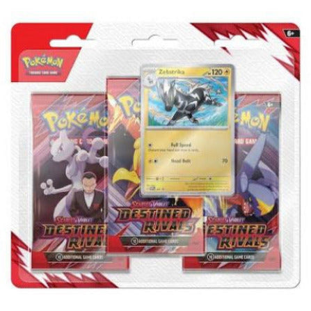 Pokémon TCG - Destined Rivals Zebstrika - 3er Booster Blister Pack (EN)