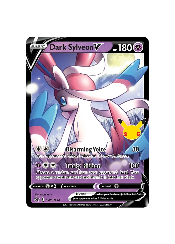 Pokémon TCG -  25th Celebrations EN SWSH133/123 - Dark Sylveon V