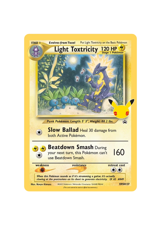 Pokémon TCG -  25th Celebrations EN SWSH137/123 - Light Toxtricity