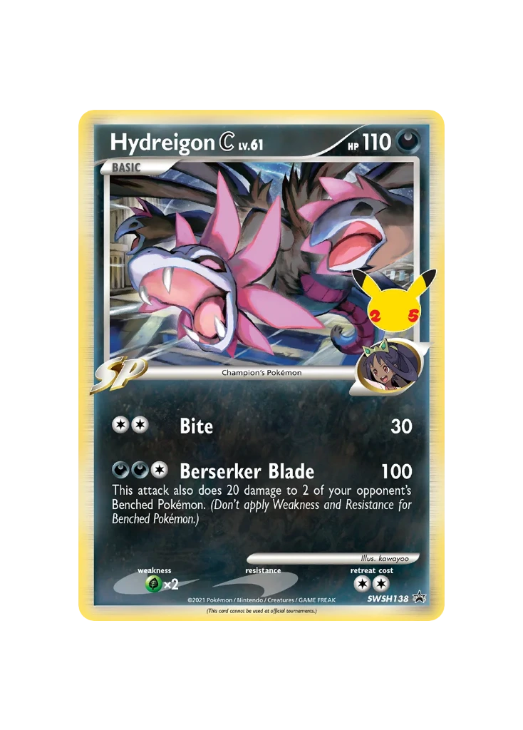 Pokémon TCG -  25th Celebrations EN SWSH138/123 - Hydreigon C LV.61