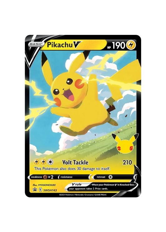 Pokémon TCG -  25th Celebrations EN SWSH143/123 - Pikachu V