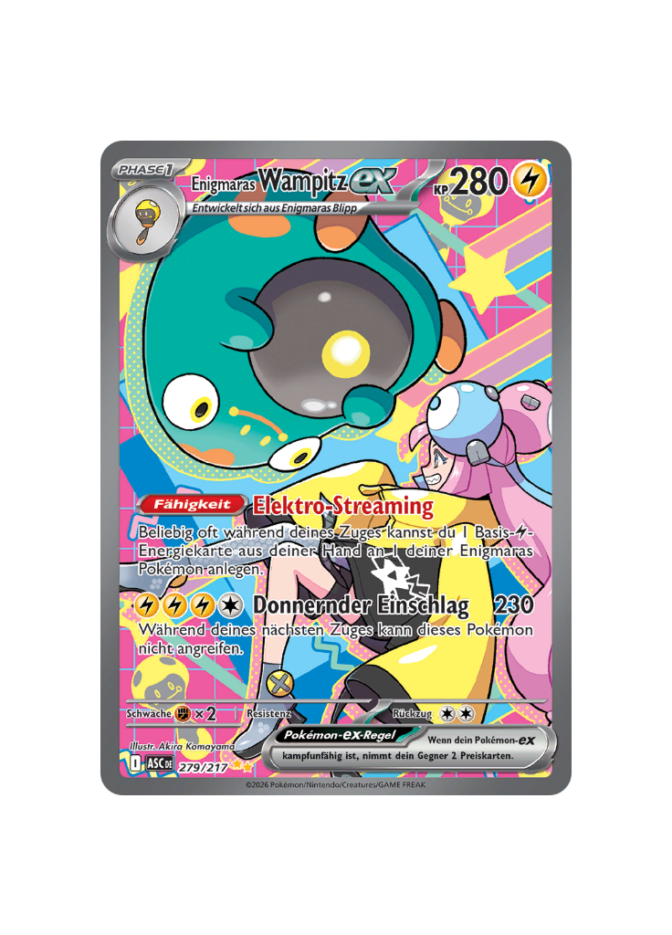 Pokémon TCG -  ASC DE 279/217 - Enigmaras Wampitz ex