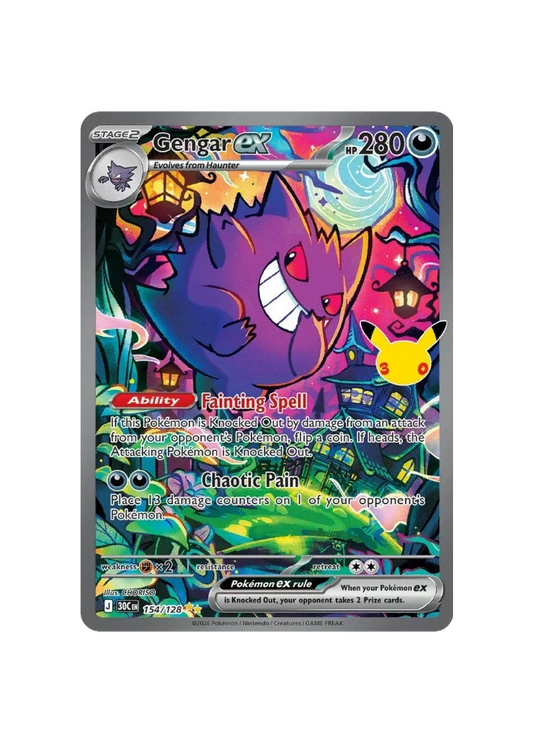 Pokémon TCG - 30C EN 154/128 - Gengar Ex
