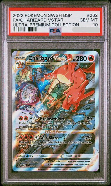 Pokémon TCG - SWSH BLACK STAR PROMO #262 CHARIZARD VSTAR PSA 10
