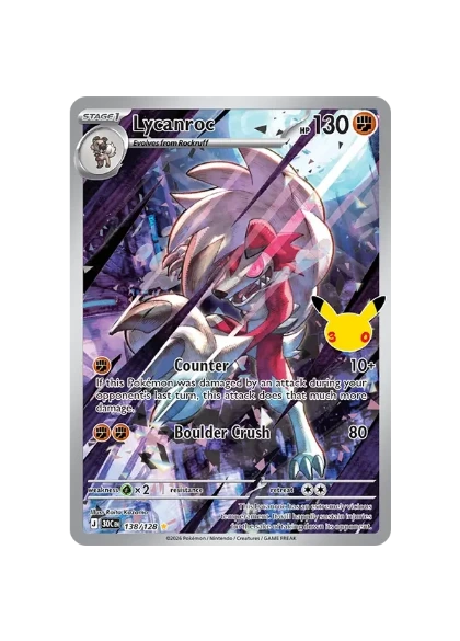Pokémon TCG - 30C EN 138/128 - Lycanroc