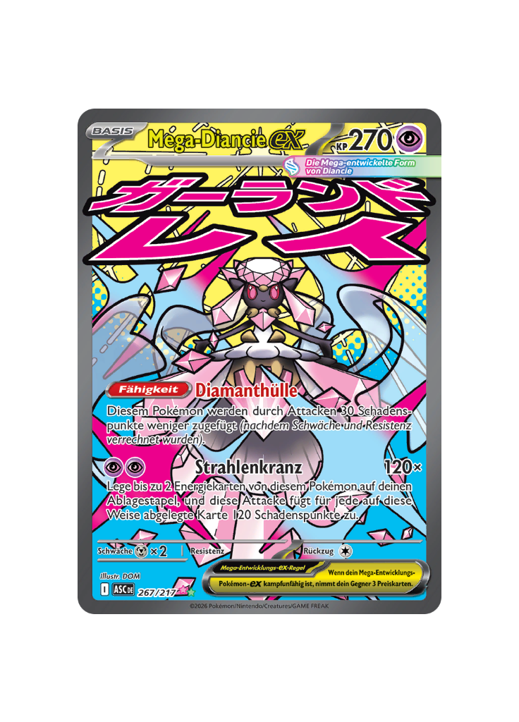 Pokémon TCG -  ASC DE 267/217 - Mega-Diancie EX