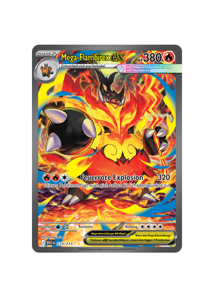 Pokémon TCG -  ASC DE 273/217 - Mega-Flambirex