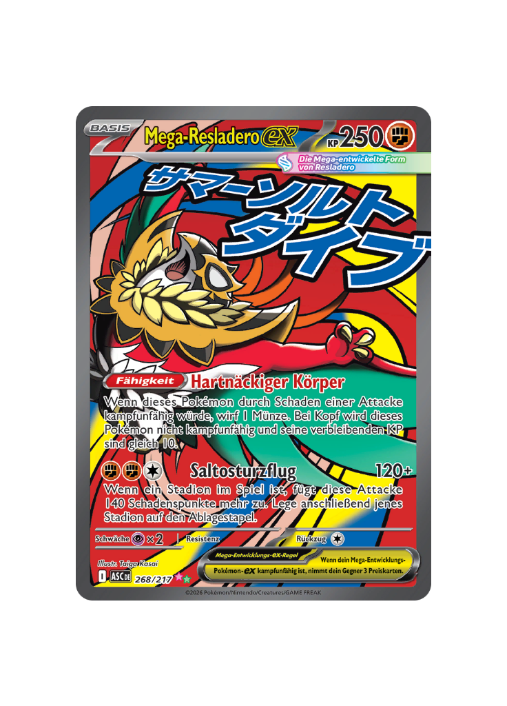 Pokémon TCG -  ASC DE 268/217 - Mega-Resladero EX