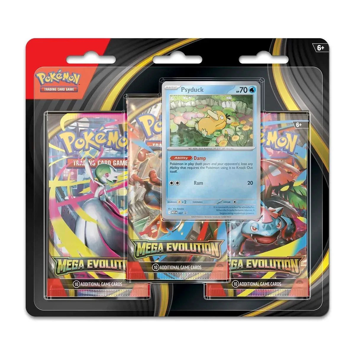 Pokémon TCG - Mega Evolution Golduck 3er Promo Booster Blister Pack (EN) 2025