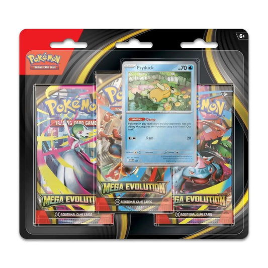 Pokémon TCG - Mega Evolution Golduck 3er Promo Booster Blister Pack (EN) 2025