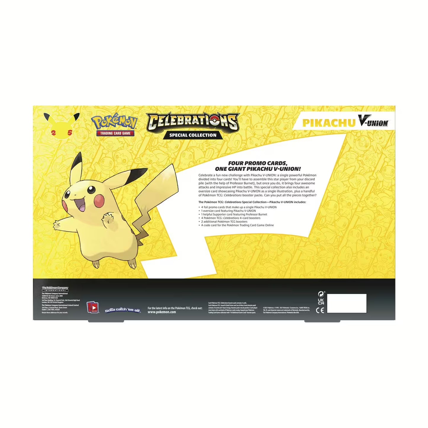 Pokémon TCG - Celebrations Pikachu V-Union Special Collection (EN) 2021