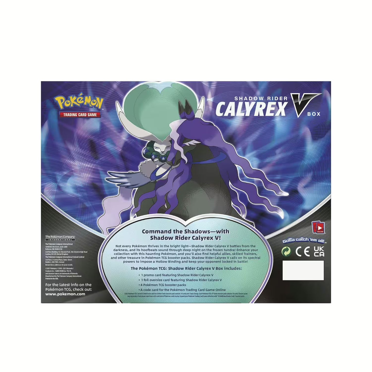 Pokémon TCG - Shadowrider Calyrex V Collection Box (EN) 2021