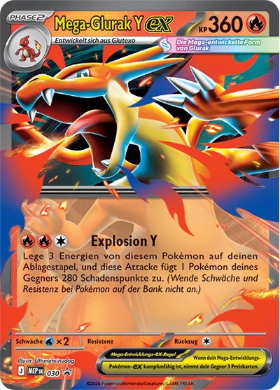 Pokémon TCG - Mega Glurak Y EX TIN (DE) 2026