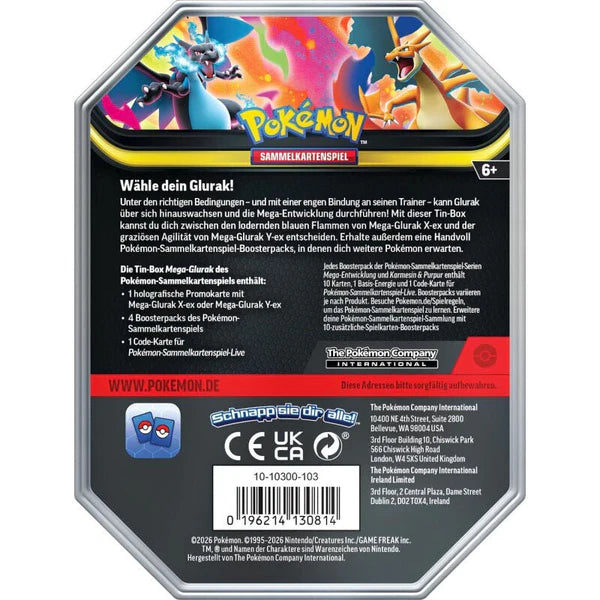 Pokémon TCG - Mega Glurak Y EX TIN (DE) 2026