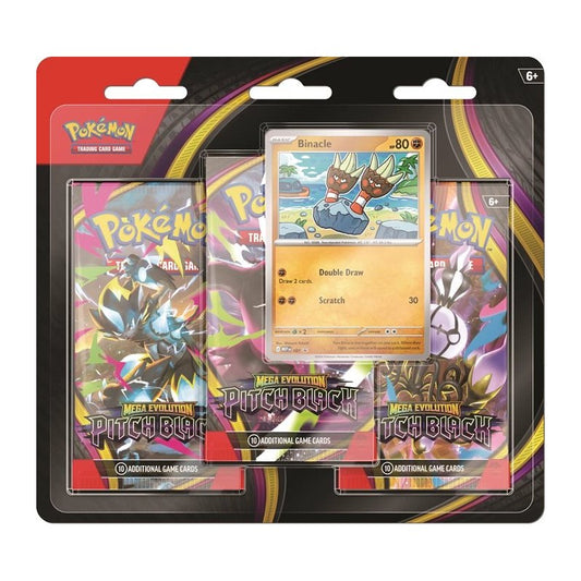 Pokémon TCG - Pitch Black Binacle 3er Promo Booster Blister Pack (EN) 2026