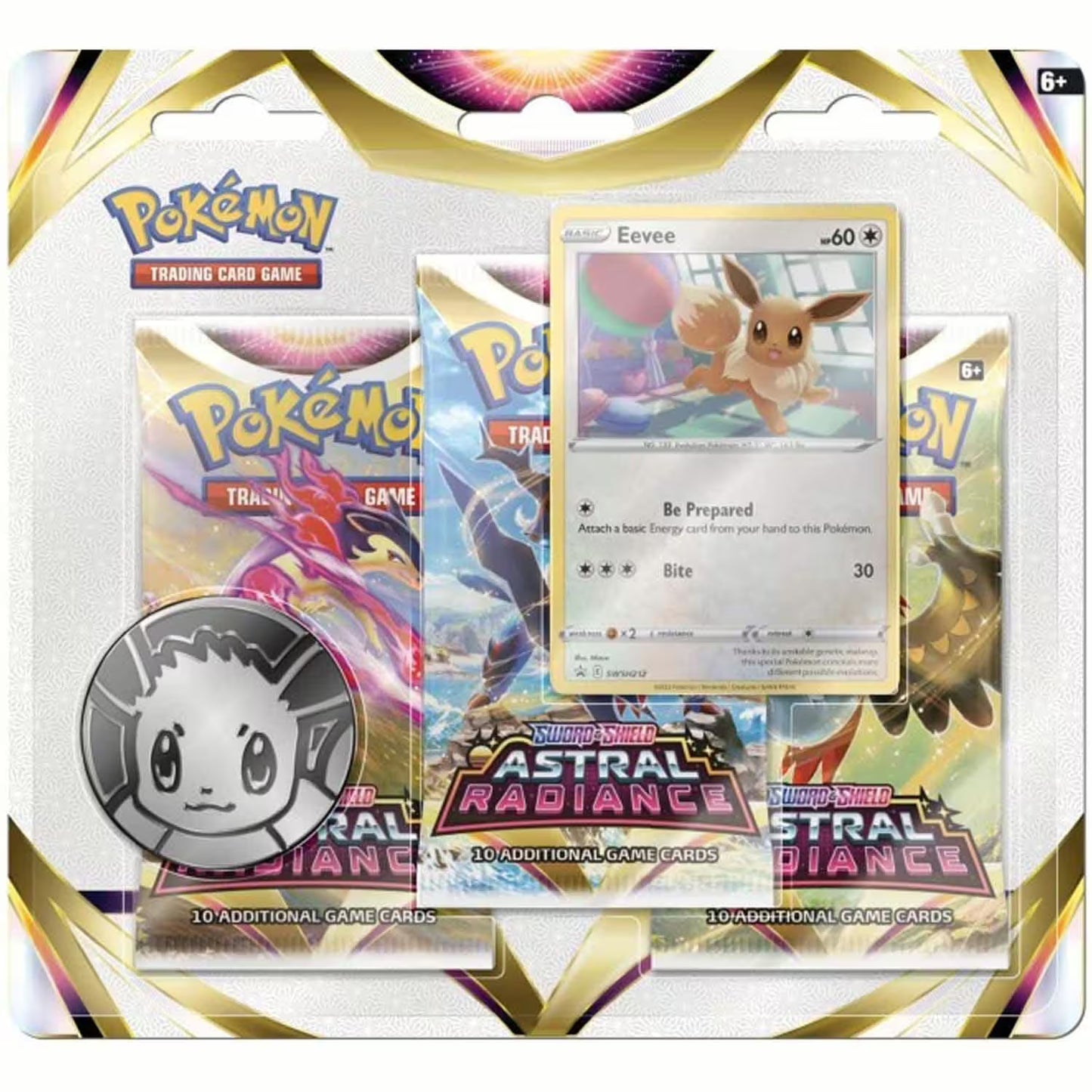 Pokémon TCG - Astral Radiance Evee 3er Promo Booster Blister Pack (EN) 2022