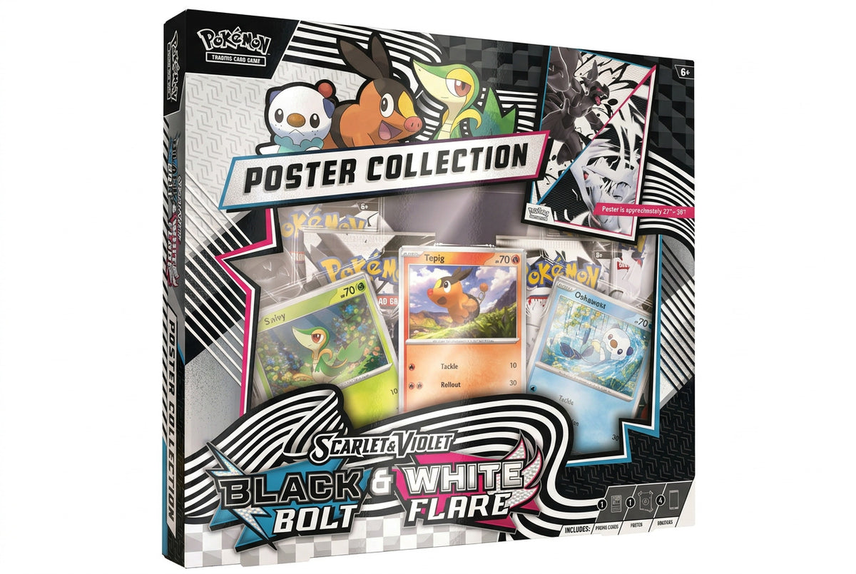 Pokémon TCG - Black Bolt White Flare Pooster Collection Box (EN) 2025