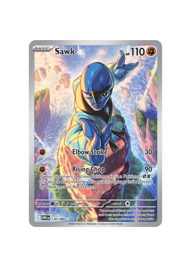 Pokémon TCG - WHT EN 130/086 Sawk