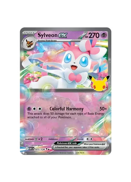 Pokémon TCG - 30C EN 071/128 - Sylveon Ex