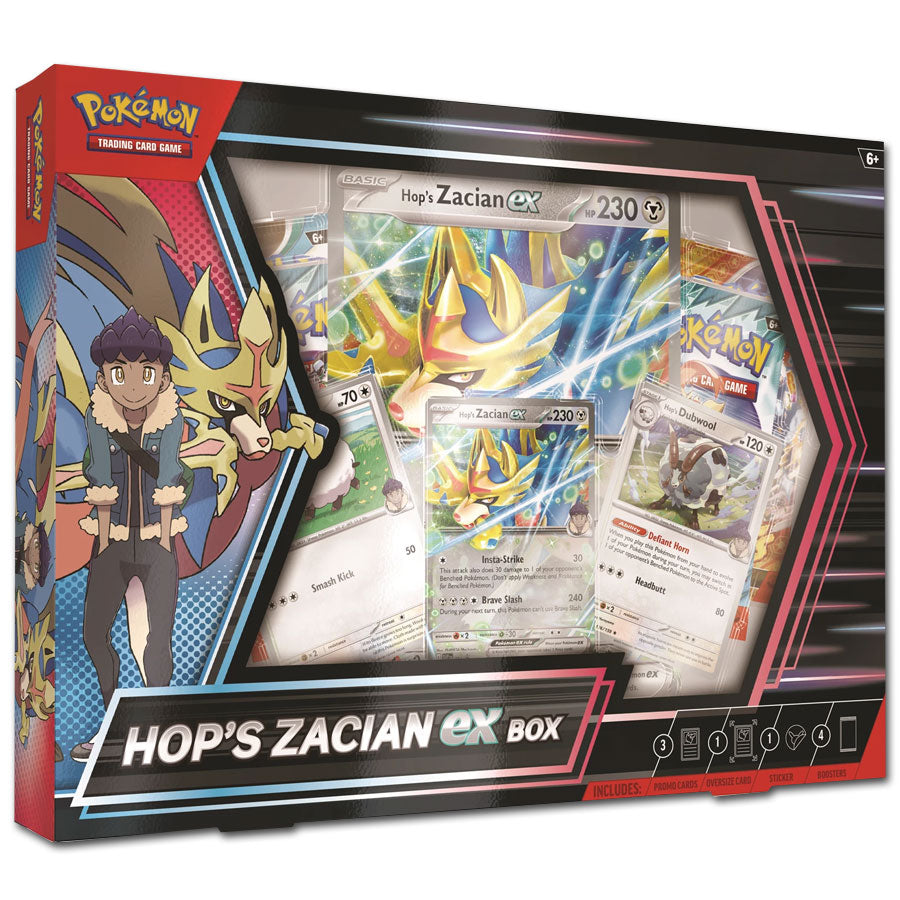 Pokémon TCG - Hops Zacian Ex Collection Box (EN) 2025